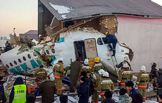 Kazajistán,Accidente aéreo